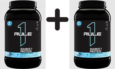 2 x Rule One Source7 Protein, Birthday Cake - 920g