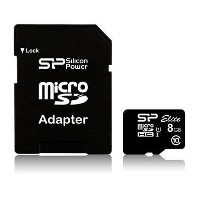 Silicon Power Elite 8 GB microSDHC UHS-I-Speicherkarte Klasse 10
