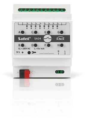 Satel KNX-SA24 Smart Home Aktor Hutschienenmontage Schaltaktor 8 Kanäle