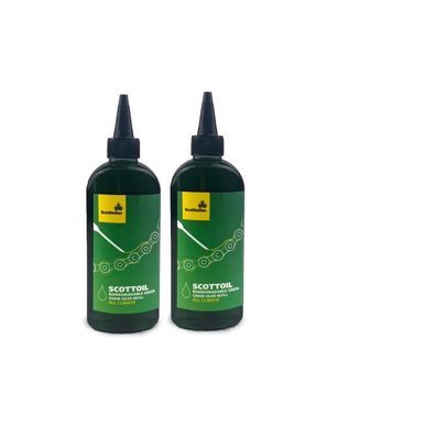 Scottoil 2 x 250 ml neue Kettenöl von Scottoiler - biologisch abbaubarkompatibel mit