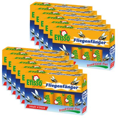 12 x ETISSO® Fliegenfänger, 4 Stück