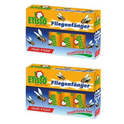 2 x ETISSO® Fliegenfänger, 4 Stück