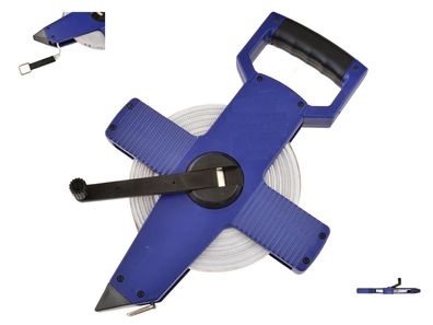 Bandmaß, Maßband, Glasfaser 50m, Rollbandmaß