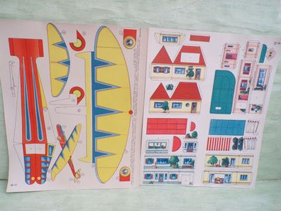 alter Modellbaubogen Pestalozzi PV Flugzeugzeug