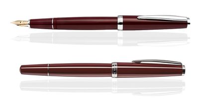 CLEO Classic Palladium Füllfederhalter Bordeaux, 14k Goldfeder