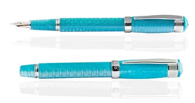 CLEO Aura Füllfederhalter Laguna Dragon, 14 K Goldfeder