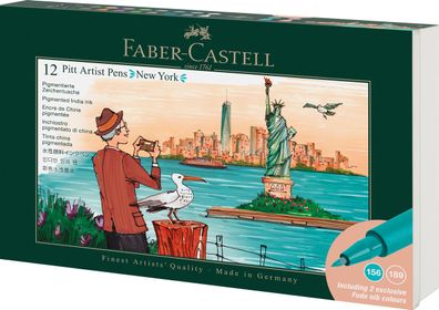 Faber-Castell Pitt Artist Pen Tuschestift - 12er Set