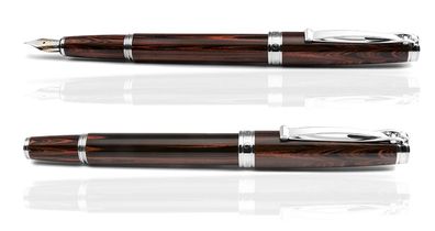 CLEO Ebonite Füllfederhalter Cumberland, 18 K Feder