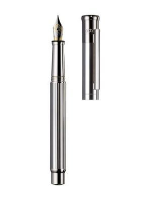 Otto Hutt Design 04 Füllfederhalter Faden-Guillochierung Silber Platin