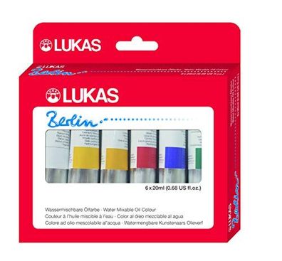 Lukas Berlin Ölfarbe 6x20ml im Set