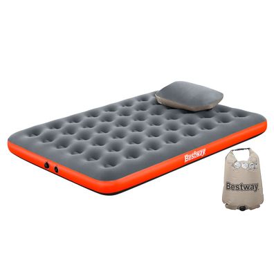Doppelluftbett Roll & Relax mit Kissenpumpe 203 x 152 x 22 cm