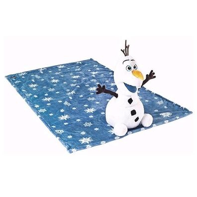 Disney Frozen Die Eiskönigin Plüsch Olaf 28cm mit XXL Fleecdec