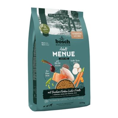 Bosch Dog HPC Menue Adult mit Nordsee-Lachs & Forelle 2 x 2,4 kg