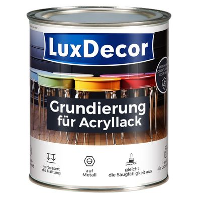 Grundierung für Acryllack 750ml Haftgrund Weiß Spielzeuge Metall Möbel Holz