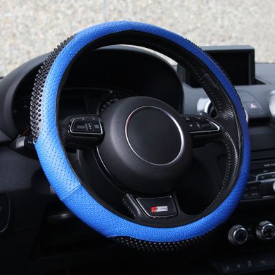 Lenkradhülle Massage Schwarz/Blau