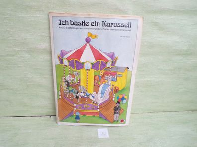 ALT Ich bastle ein drehbares Karussell 10 Bastelbogen Julia Kaiser 1989 Zweipunkt