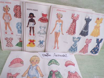 Din A4 Postkarte Ankleidepuppen Gerda Vinding Dänemark - Marie