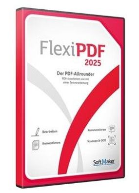 SoftMaker Flexi PDF Professional 2025 - Lizenz für 3 PCs - Download Version