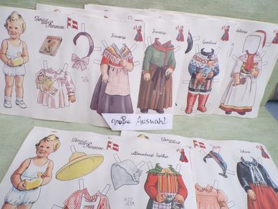 Din A4 Postkarten Ankleidepuppen Den lille Prinsesse Illa Winkelhorn 2000