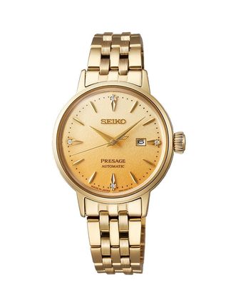 Seiko Damenuhr SRE018J1 Presage Automatik Cocktail Time mit Diamanten