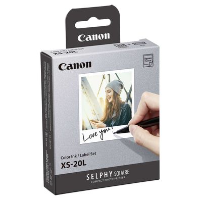 Canon XS-20L - Farbe (Cyan, Magenta, Gelb) - Farbbandkassetten- und Papier-Kit - für