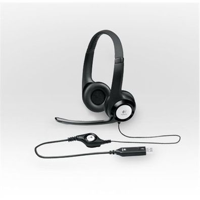 Kabellose Kopfhörer Logilink Logitech H390 Headset USB schwarz