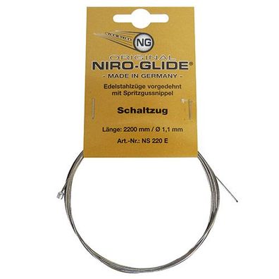 Schalt-Innenzug Niro-Glide, für Kettenschaltung, Ø = 1,1 mm x 2200 mm, Fasi, 10402