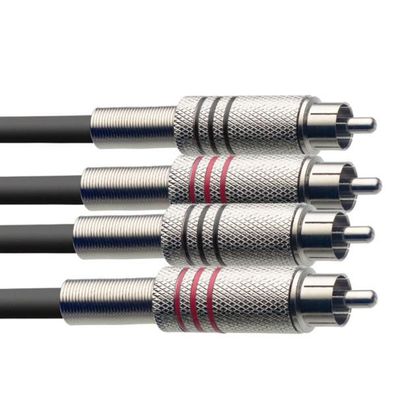 Stagg Zwillingskabel STC060C Cinch auf Cinch 60cm