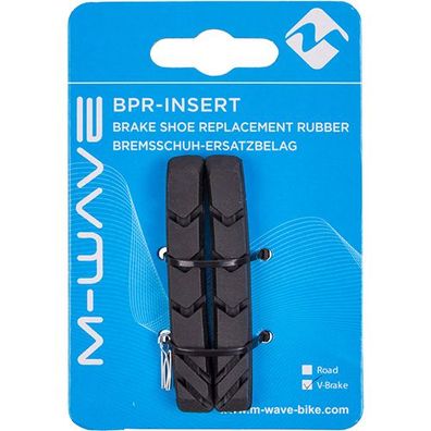 Bremsgummi M-Wave BPR-Insert-VC, schwarz, für BPR-VC-Base, Messingschlager, 361771