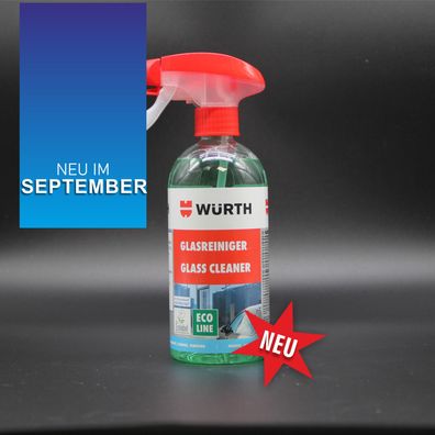 Glasreiniger Ecoline WÜRTH für eine streifenfreie und gründliche Reinigung