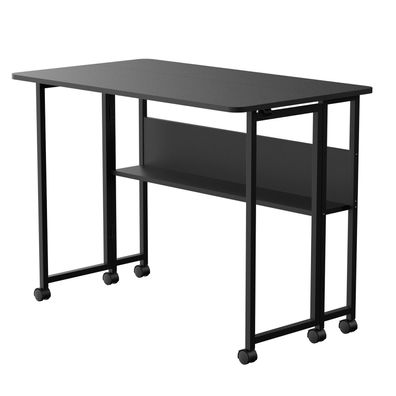 Schreibtisch MC-126 B Maclean Klappbarer mobiler Schreibtisch mit Regal