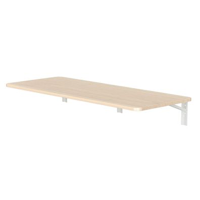 Wandregal MC-128 WD Maclean Klappbares Regal mit Aufsatz 100x40 cm Schreibtisch weiß