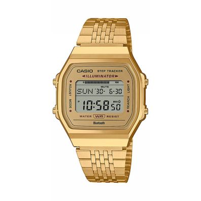 Casio Vintage Uhr Unisex ABL-100WEG-9AEF Bluetooth, Digital, Resin, Gold plattiert