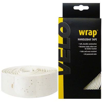 Lenkerband Velo Kork, Karton mit Stopfen, weiß, Messingschlager, 410272