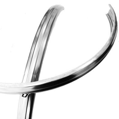 Schutzbleche 28" NIRO, silber, B = 55 mm, ohne Streben, Büchel, 28544284