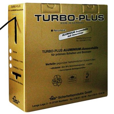 Außenhülle Bremse TURBO PLUS, 30 m, schwarz mit Teflon, Fasi, 104010036