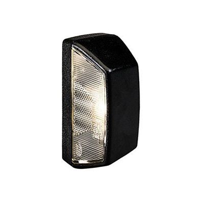 HELLA Kennzeichenleuchte Anbau oberhalb Gehäuse mit Lichtscheibe und Schrauben