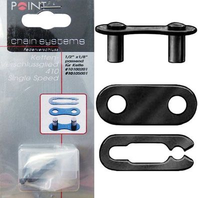Kettenschloss Point 1/2 x 1/8, 2 Stück in Verp., Point, 10101101