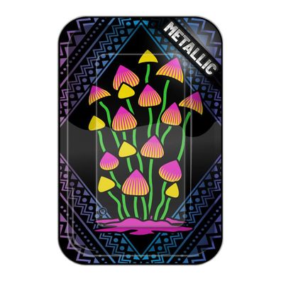 FIRE-FLOW Drehunterlage Small - Shrooms 5 2/4 - Rolling Tray/Stopfunterlage