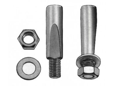 Kurbelkeil 9,5 mm kurze Fläche Beutel 10 Stück