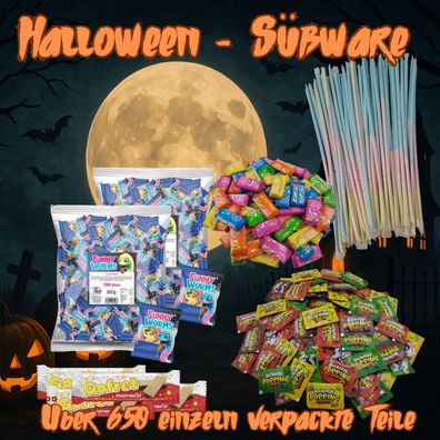 Halloween Süßigkeiten Mix - Über 650 einzeln verpackte Teile für Trick or Treat