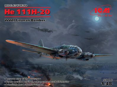 ICM Heinkel He 111H-20 Deutscher Bomber 48264 in 1:48 ICM 3318264 Bausatz