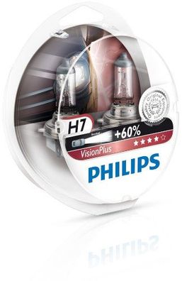 Philips Hauptlampe "VisionPlus" H7, 12 V Paar