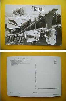 Große Aschberg-Schanze; Harry Glaß; 5-Bild-Karte - [1960] - (D-H-D-Sn58)