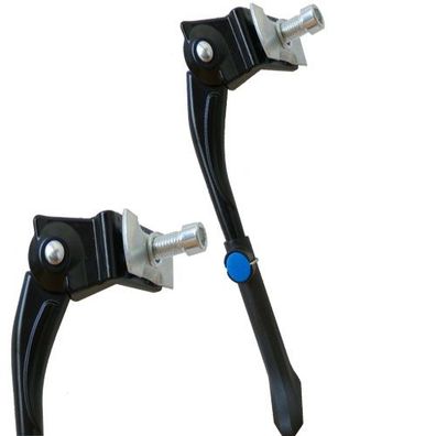 Seitenstütze Alu , 16"-20" einstellbar, schwarz, Messingschlager, 430712