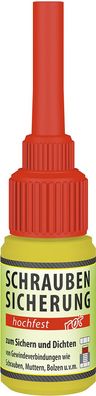 Petec Schraubensicherung hochfest rot Flasche SB-Karte