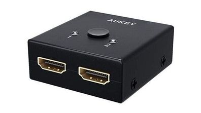 AUKEY HA-H04 - HDMI Switch Bidirektionaler 2 in 1 Out Unterstützt 3D und 4K Ode