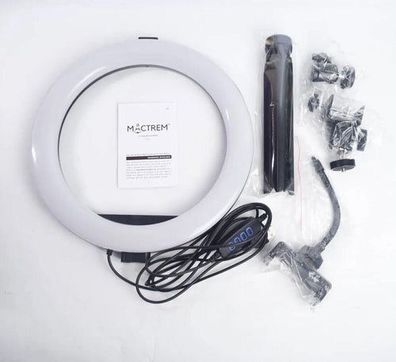 Mactrem M-A007 - Ringlicht mit Stativ und weiterem Zubehör - NEU