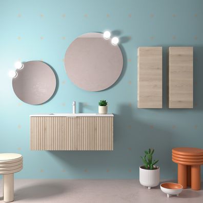 Salgar Waschtischunterschrank BIBA 1000 1 Metallschublade NATURE 997 x 405 x 450 mm