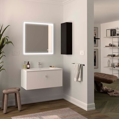 Salgar Waschtischunterschrank BIBA 900 1 Metallschublade WHITE COTTON 897 x 405 x 450